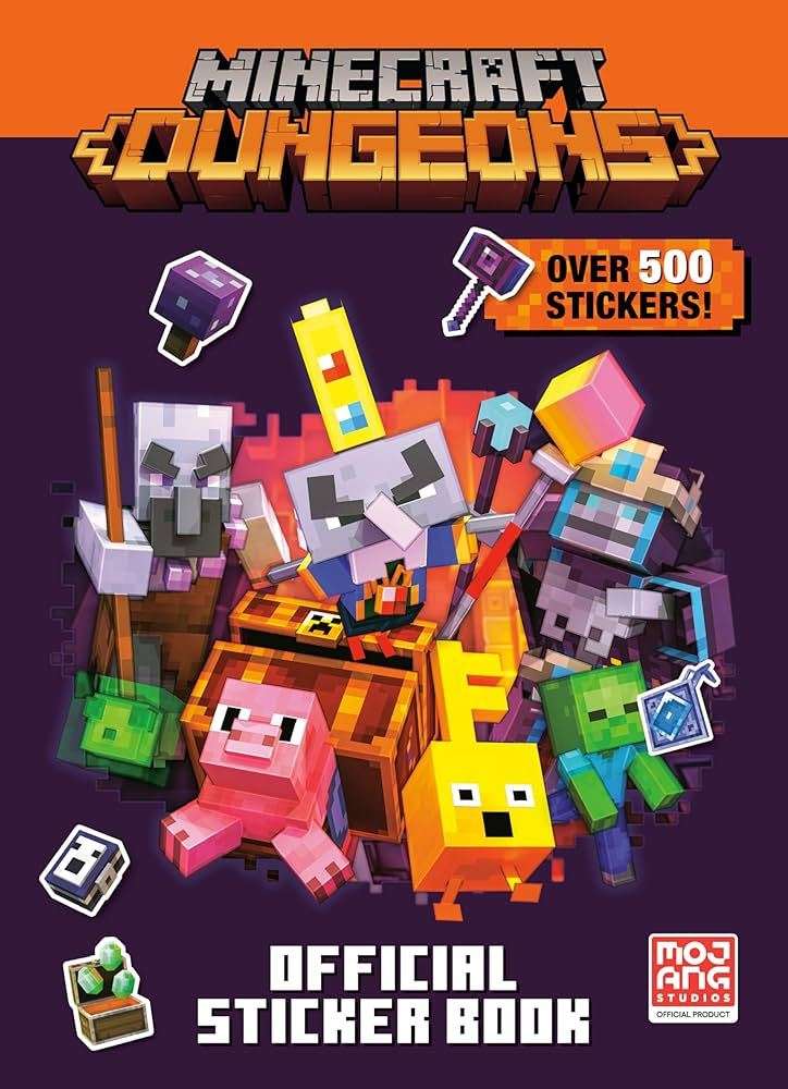 Minecraft Dungeons Sticker Book 5+