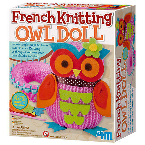 4m French Knitting Owl Doll Making Kit 2764 8+