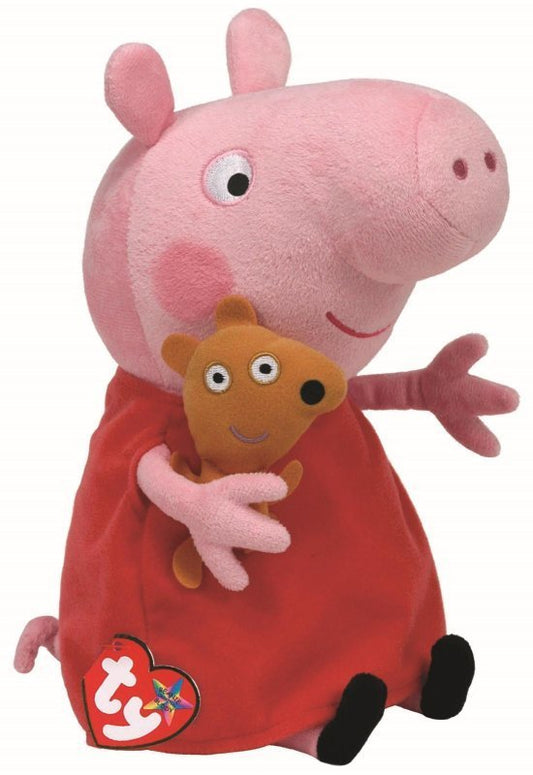 Peppa Pig 30cm TY Beanie Baby Buddy Plush Soft Toy 96230