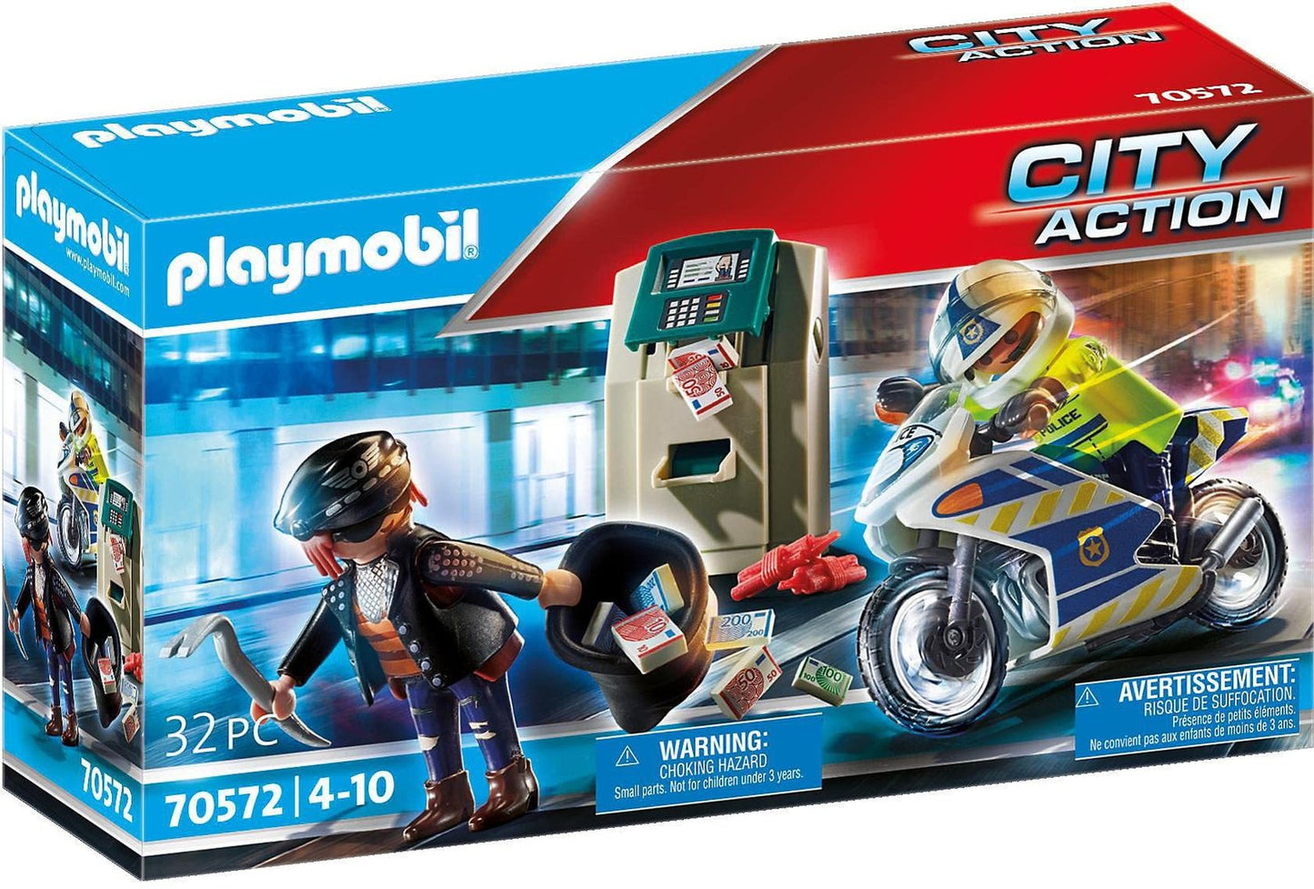 Playmobil 70572 City Action Police Bank Robber Chase 4+ Play