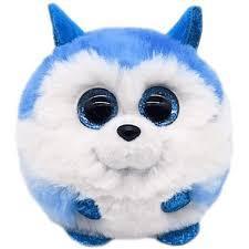Prince the Husky Puffies Balls 8cm Ty Beanie Toy DOB June 18