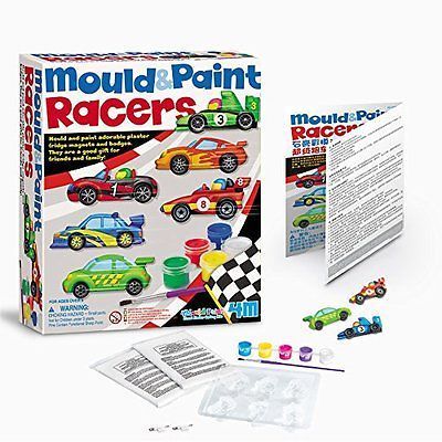 Racing Cars Mould and Paint Craft Set by 4M 5+ 3544
