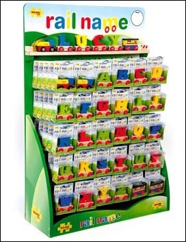 Personalised Rail Name Train Alphabet Letters by Big Jigs Toys