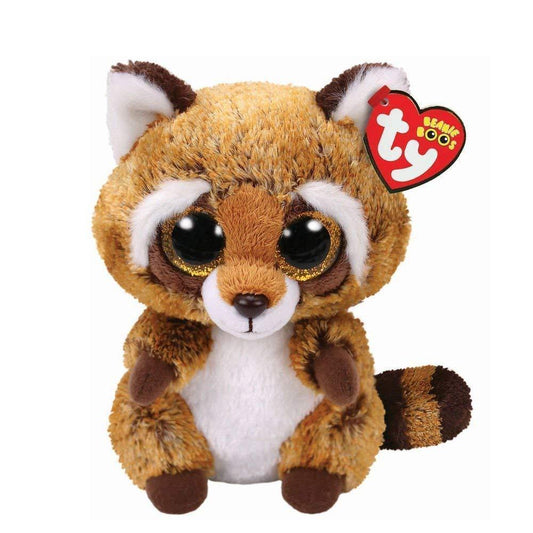 Rusty the Raccoon 15cm Ty Beanie Soft Toy Plush DOB July 11