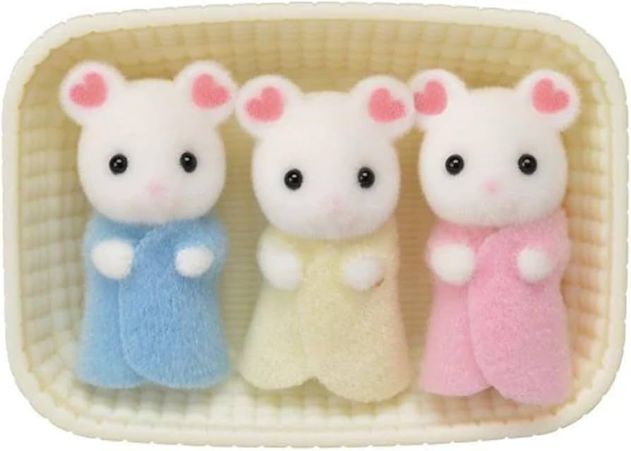 Sylvanian Families Marshmallow Mouse Triplets Set 5337 3+