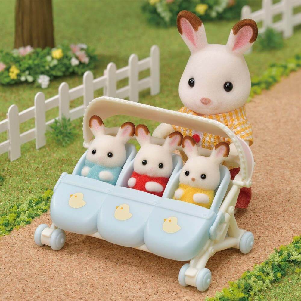 Sylvanian Families Triplets Stroller Set 5533 3+
