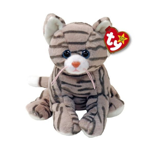Silver The Tabby Cat II Original 15cm TY Beanie DOB October 2