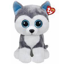 Slush the Husky 38cm Large Ty Beanie Soft Toy DOB April 30