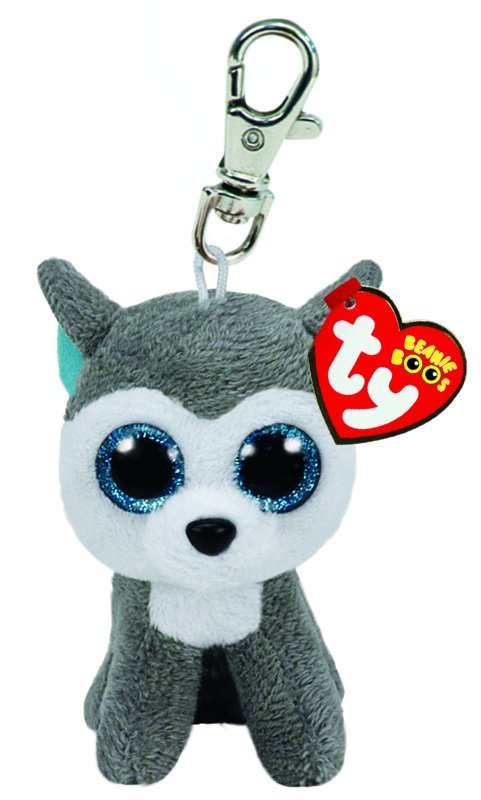 Slush the Husky TY Key Clip Ty Beanie Soft Toy DOB April 30