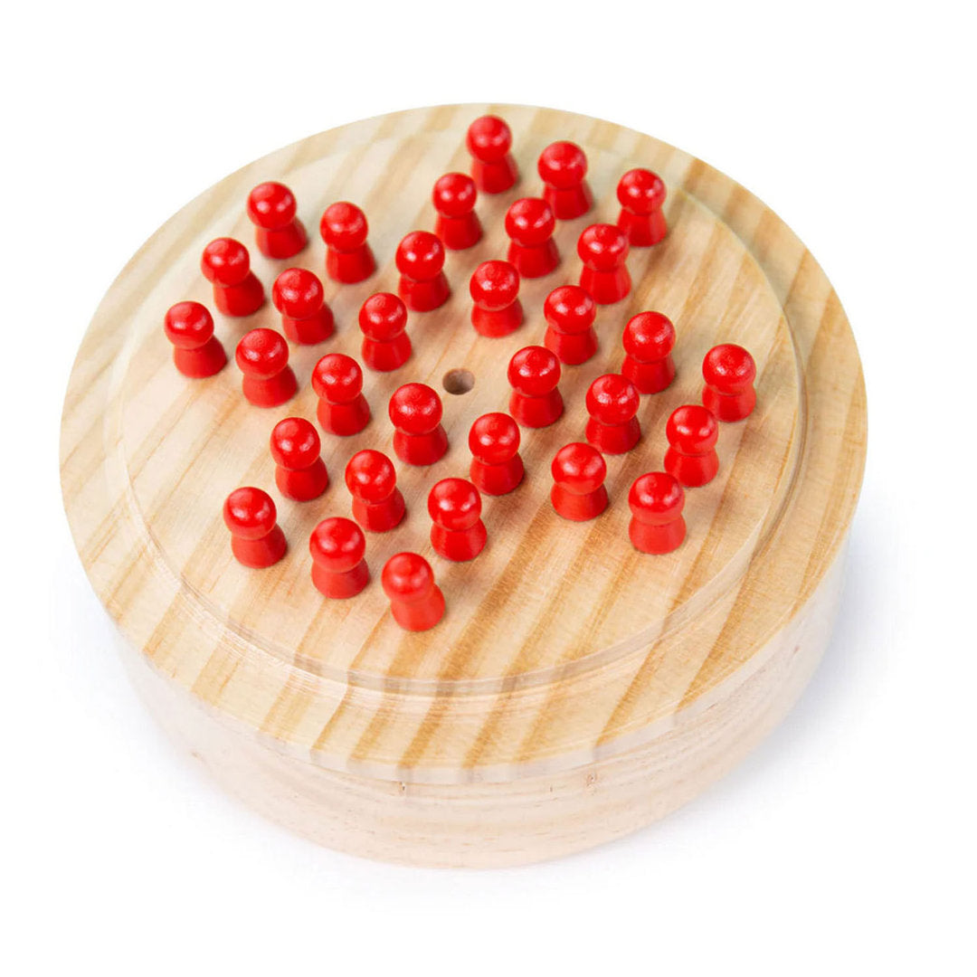 Solitaire Mini Wooden Travel Board Game by Big Jigs BJ156 3+