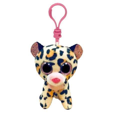 Livvie the Leopard Key Clip Ty Beanie Soft Toy DOB August 8