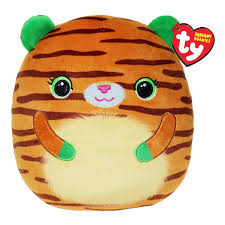 Tiggy the Tiger Squish-A-Boo 35cm Ty Beanie Toy DOB April 16th