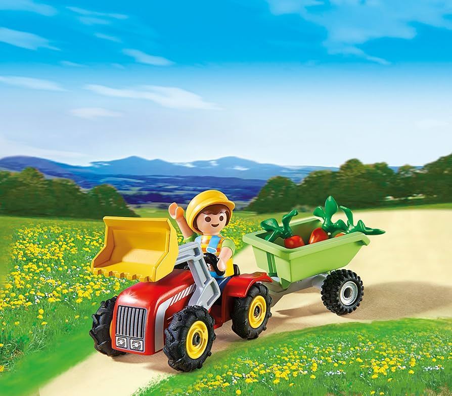 Playmobil Boy with Tractor Toy Fro the Country Range 4+ 4943