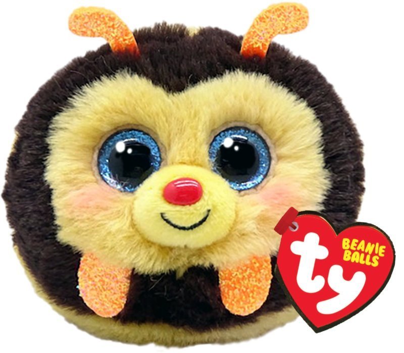 Zinger The Yellow Bee 8cm Ty Beanie Puffies Balls DOB September 8