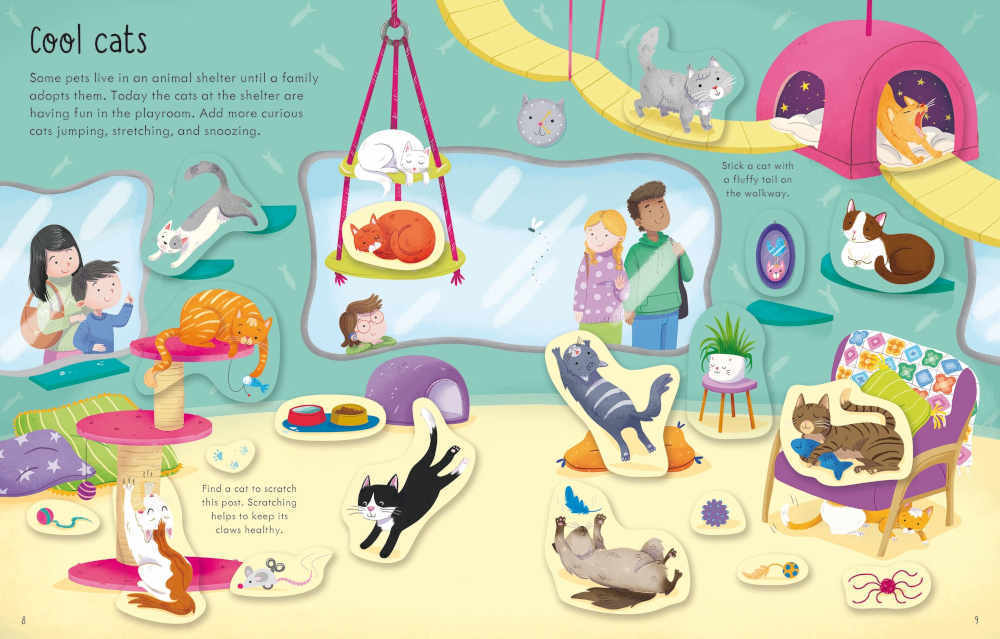 First Sticker Book Pets with 150 Sticker by Usborne