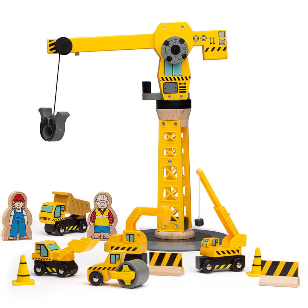 Big Crane Construction Set and Vehicles by Big Jig BJT200 3+