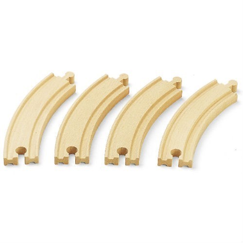 4 Pack of Large Curved Tracks for Brio Wooden Trains 33342 3+