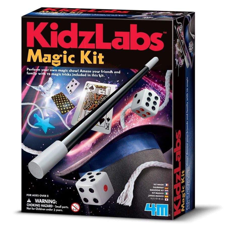 Magic Kit with Dice Cards and Wand 8+ by 4m Kidz Labs 4113