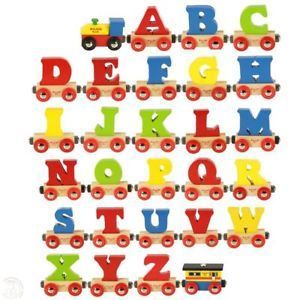 Personalised Rail Name Train Alphabet Letters by Big Jigs Toys