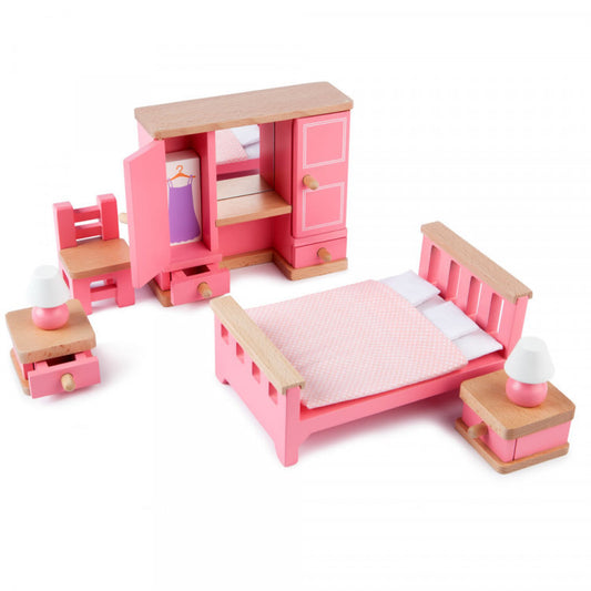 Pink Bedroom Dolls House Furniture by Tidlo T-0221