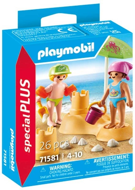Playmobil Kids with Sandcastle 71581 4+ Toy