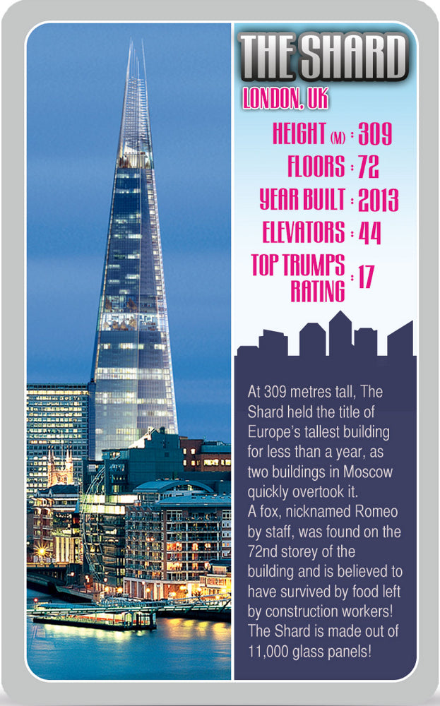 Top Trumps - Skyscrapers Card Game
