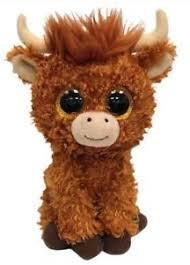 Angus The Highland Cow 15cm Ty Beanie Soft Toy DOB December 29