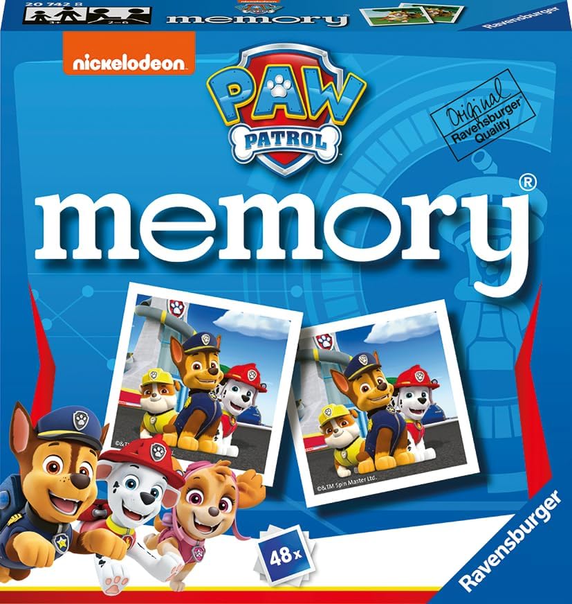 Paw Patrol Mini Memory Card Game 48x by Ravensburger 3+