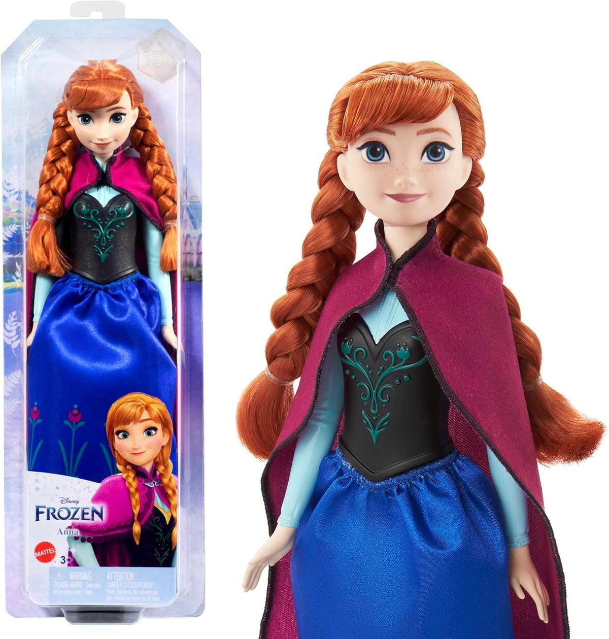 Disney Princess Core Dolls Frozen Anna Doll by Mattel +3
