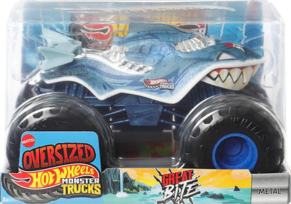 Hot Wheels Monster Trucks Oversized Great Bite 1:24 Scale Diecast Car by Mattel 3+
