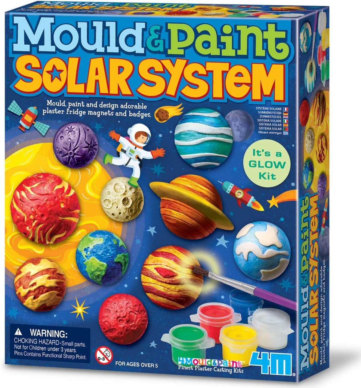 Mould and Paint Solar System Creative Craft Set by 4M 5+