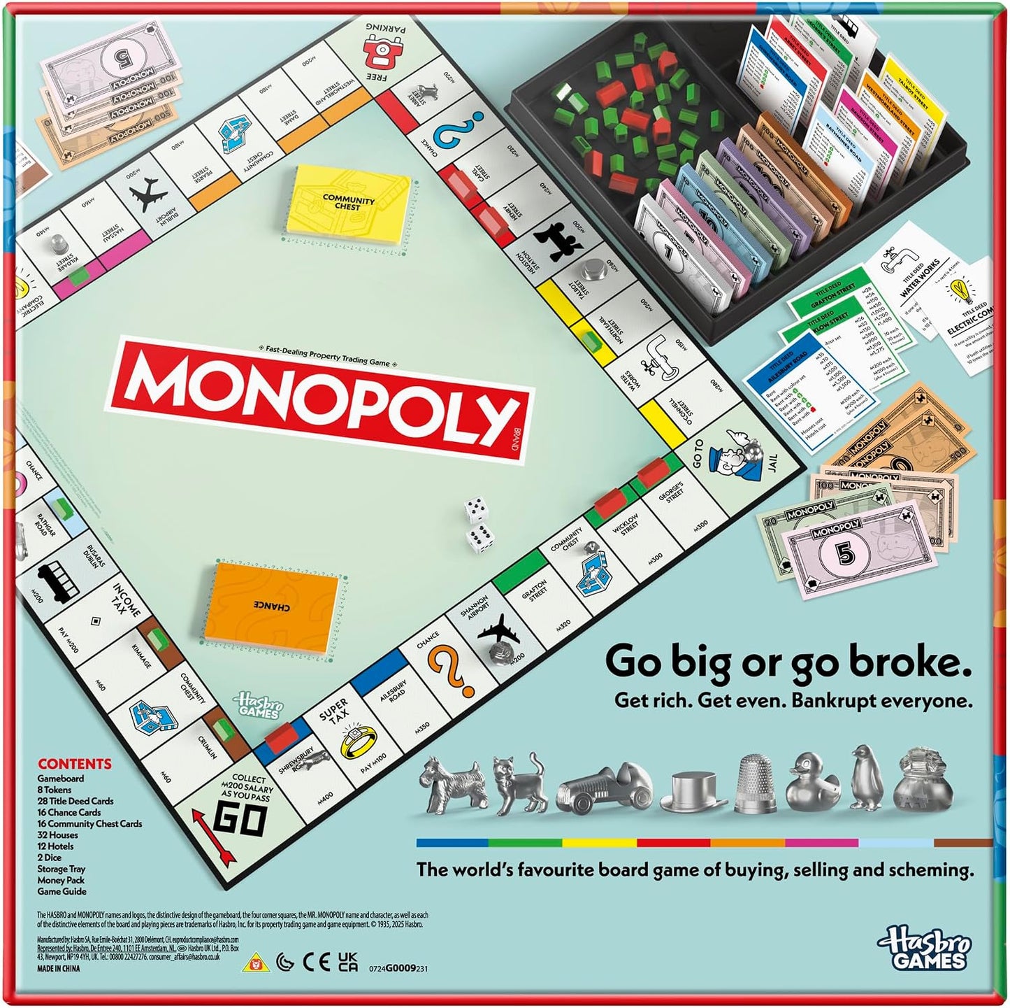 Monopoly Classic Refresh 2025 by Hasbro 8+