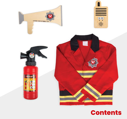 Firefighter Dress Up Outfit (Without Helmet) by Bigjigs Toys 3+