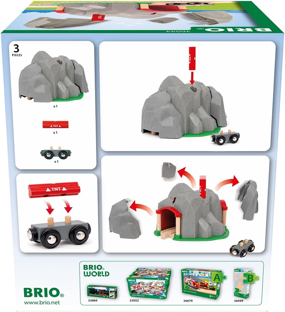 BRIO World Exploding Tunnel 36044 3+