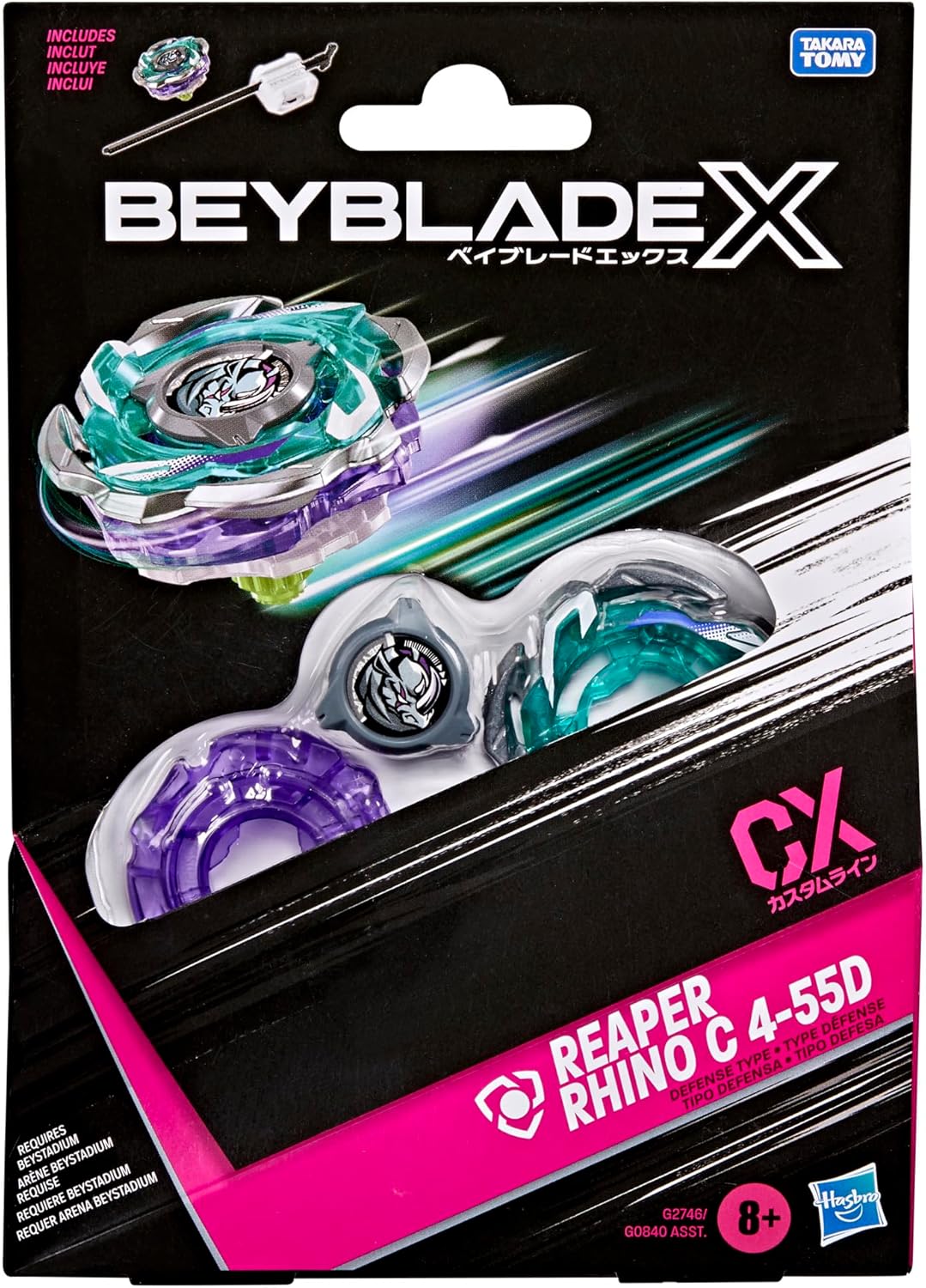 Beyblade CX Reaper Rhino C 4-55D G0840 8+