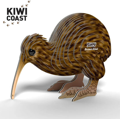 Eugy 3D Brown Kiwi Craft Kit Model No. 91 by Brainstorm