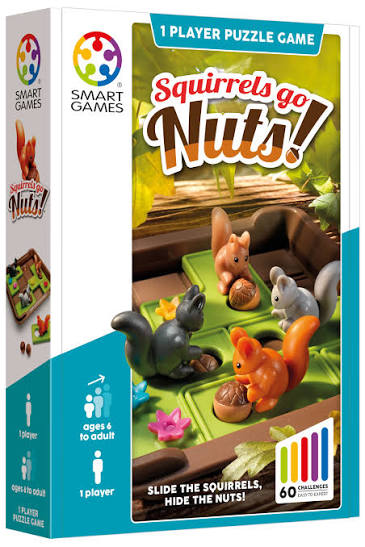 Squirrels Go Nuts! Puzzle Game by Smart Games 6+