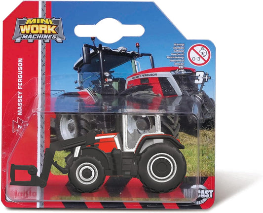 Maisto Mini Work Machines - Massey Fergusson 3'' 8S.265 Tractor with Front Loader 3+