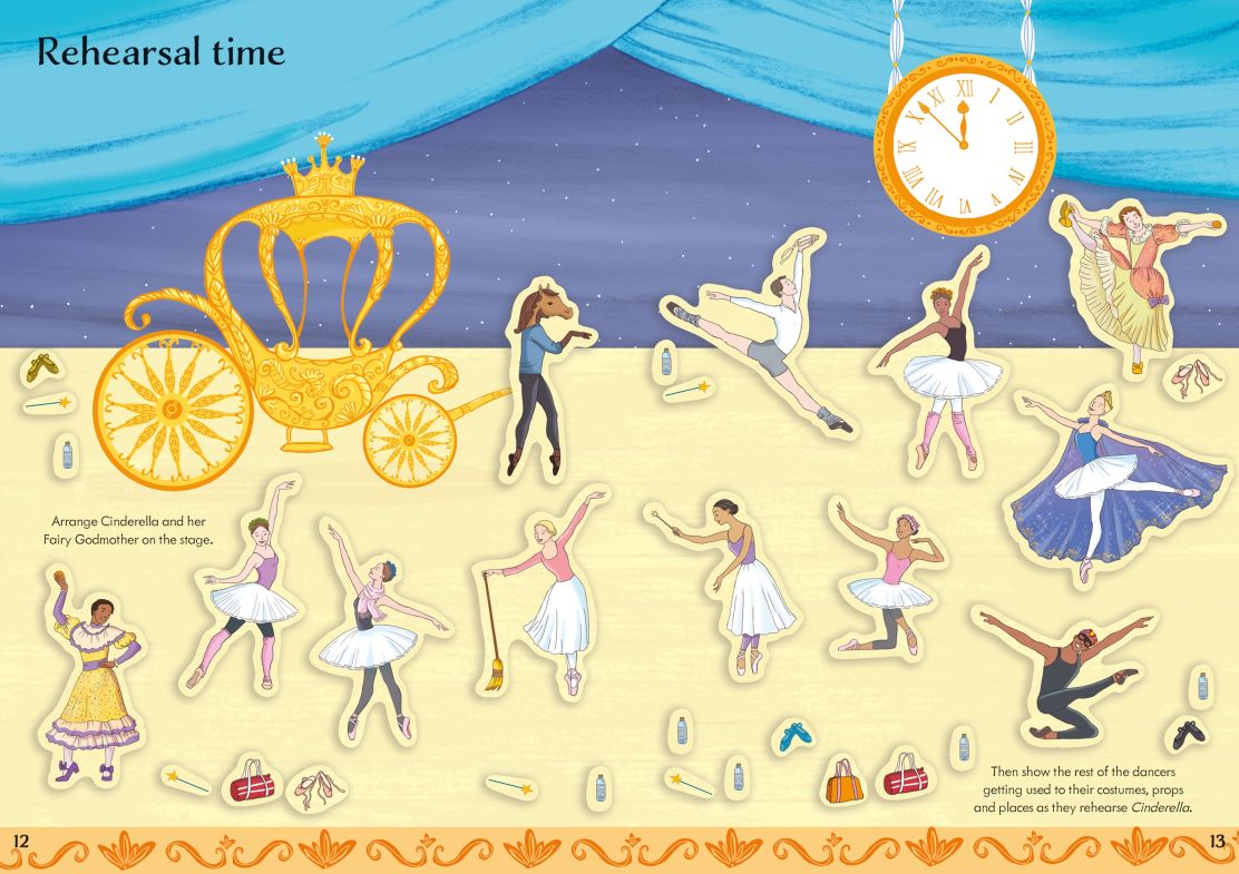 Little First Stickers Ballet Book by Usborne 3+