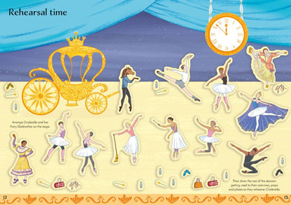 Little First Stickers Ballet Book by Usborne 3+