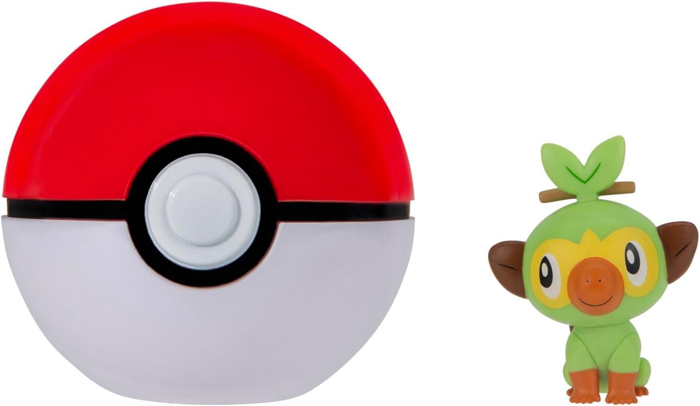 Grookey & Poke Ball Pokémon Clip ‘N’ Go Ball 4+