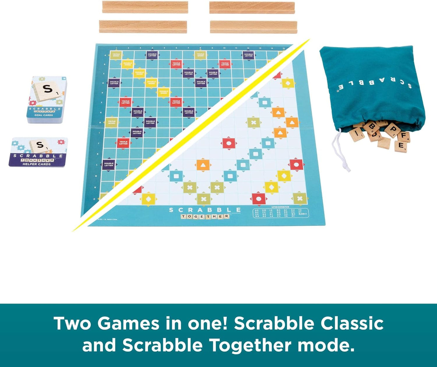 Scrabble (Wood Refresh) by Mattel 8+