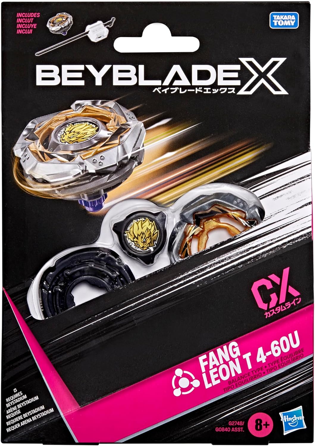 Beyblade X Fang Leon T 4-60U CX Starter Pack Set 8+