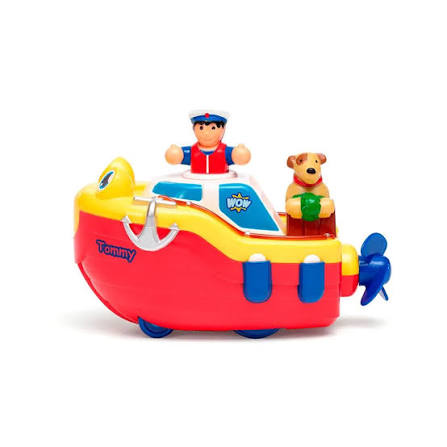 Tommy Tug Boat with Wind Up Motor by WOW Toys 1-5 years