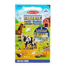 2 x Farm Take Along Magnetic Puzzles 3+ by Melissa and Doug 42832