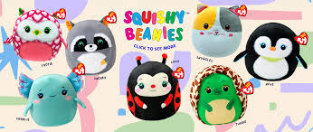 Charlie the Axolotl Squish-A-Boo 25cm Ty Beanie Toy DOB April 16th