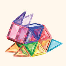 Playmags 60 Pcs Classic Set -Magnetic Building Tiles for Kids 3+