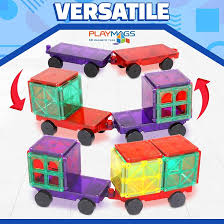 Playmags 2 Pcs Car Set - Magnetic cars for Kids 3+