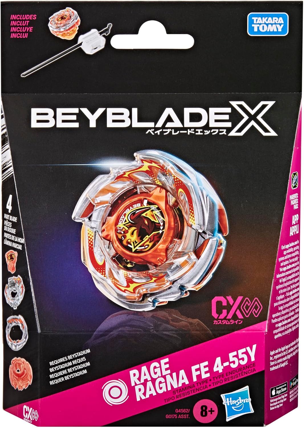 Beyblade X Rage Ragna FE 4-55Y by Hasbro 8+