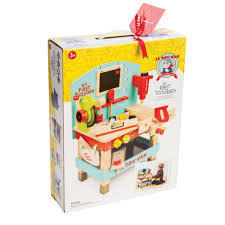 My First Wooden Tool Bench Pretend Play Toy by Le Toy Van TV448